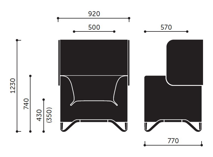 Wymiary Fotela 11W SoftBox